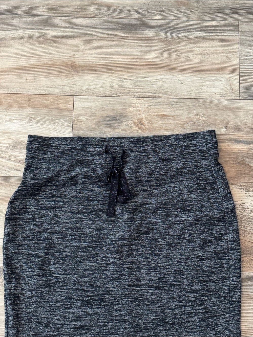 Juicy Couture charcoal gray marled knit mini skirt Large